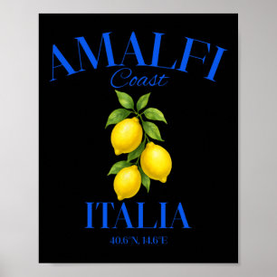 Amalfi-Küste Italien Zitronen Sommer Reise Urlaub  Poster