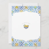 Amalfi Küste Italienisch Geburtstagsfeier Einladun Einladung (Rückseite)