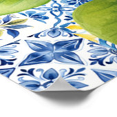 Amalfi Küste Italienische Babydusche Begrüßungszei Poster (Ecke)