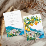 Amalfi Küste Italienische Hochzeit Einladung<br><div class="desc">Amalfi Küste Italienische Hochzeit Einladung</div>