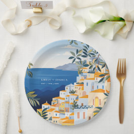 Amalfi Küste Italienische Hochzeit Pappteller