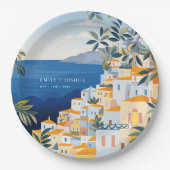 Amalfi Küste Italienische Hochzeit Pappteller (Vorderseite)