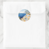 Amalfi Küste Italienische Hochzeit Runder Aufkleber (Tasche)