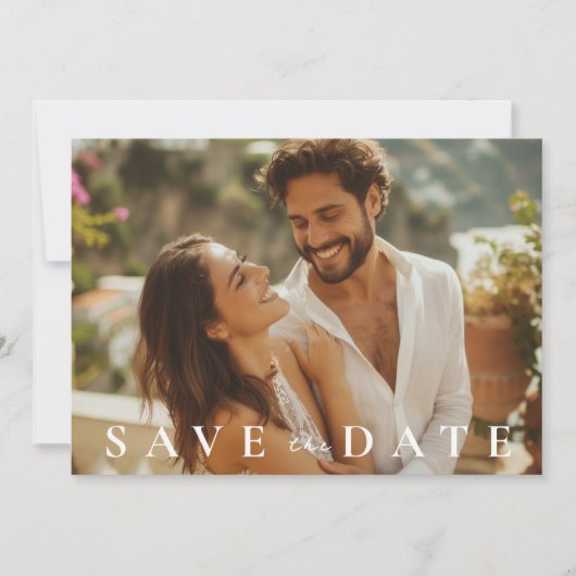 Amalfi Küste Italienische Hochzeit Save The Date (Vorderseite)