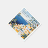 Amalfi Küste Italienische Hochzeit Serviette (Ecke)