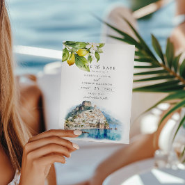 Amalfi Küste Italienische Hochzeit speichern das D Einladung