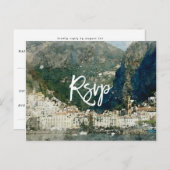amalfi Küste, italienischer Hochzeitstag rsvp Post Postkarte (Vorne/Hinten)