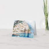 Amalfi Küste Italienischer Lemon Mittelmeer Dankeskarte (Rückseite)