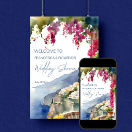 Amalfi Küste Italienischer Polterabend Empfang Poster