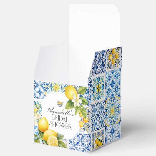 Amalfi Küste Italienisches Brautparty Dessert Favo Geschenkschachtel (Geöffnet)