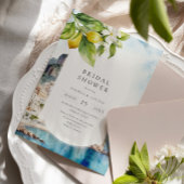 Amalfi Küste Italienisches Lemon Brautparty Einladung