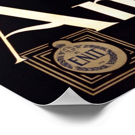 Amalfi Küste Italienisches Reiseplakat 1910 - 1920 Poster (Ecke)