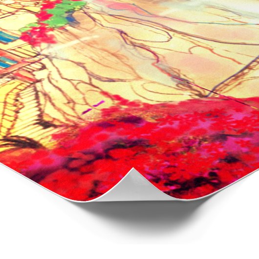 Amalfi Küste Italiens 11" X 14" Poster (Ecke)