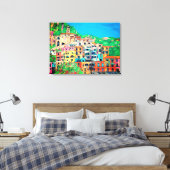 Amalfi Küste Italiens Moderne digitale Kunst Leinwanddruck (Insitu (Schlafzimmer))
