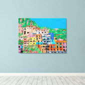 Amalfi Küste Italiens Traditionelle digitale Kunst Leinwanddruck (Insitu (Holzboden))