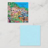 Amalfi Küste Italiens Traditionelle digitale Kunst Mitteilungskarte (Vorne/Hinten)