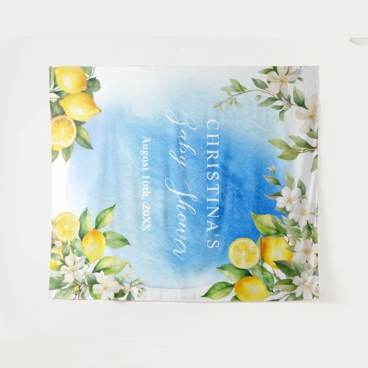 Amalfi Küste Itay Lemons Babydusche Hintergrund Wandteppich (Vorderseite (Horizontal))