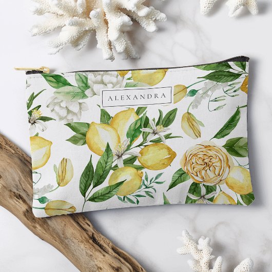 Amalfi Küste Lemon Blossom Personalisiert Zubehörtasche