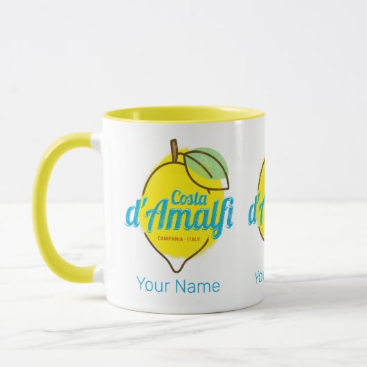 Amalfi Küste Lemon Italien Vintag Costa d'Amalfi Tasse (Links)