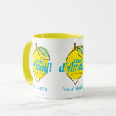 Amalfi Küste Lemon Italien Vintag Costa d'Amalfi Tasse (Vorderseite Links)