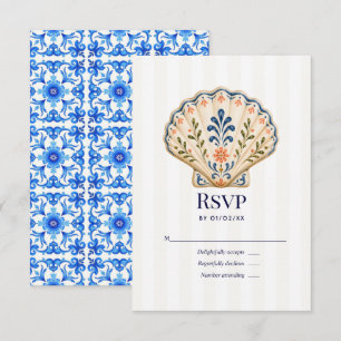 Amalfi-Küste Mediterrane Italienische Hochzeit RSVP Karte