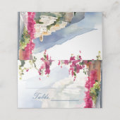 Amalfi Küste Mittelmeer Italienisches Brautparty Platzkarte (Außenseite Aufgefaltet)