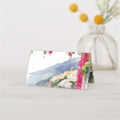 Amalfi Küste Mittelmeer Italienisches Brautparty Platzkarte (Rückseite)