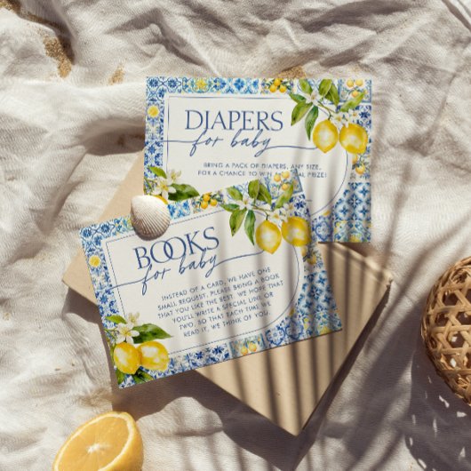 Amalfi Küste Mittelmeer Zitronenbücher für Kinder Begleitkarte