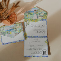 Amalfi-Küste | Mittelmeerfliesen-Hochzeit