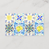 Amalfi Küste Mittelmeerlemon Fliesen Details Begleitkarte (Rückseite)