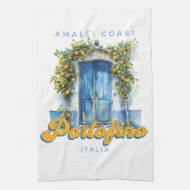 Amalfi Küste Portofino La Dolce Vita Italia Lemons Geschirrtuch