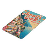 Amalfi Küste Positano Vintag Magnet (Linke Seite)