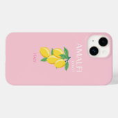 Amalfi Küste, Preppy Art, Rosa, Reisen Case-Mate iPhone Hülle (Rückseite (Horizontal))