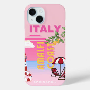 Amalfi Küste, Preppy Travel, Rosa Case-Mate iPhone Hülle