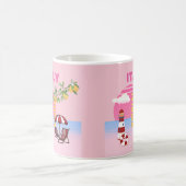 Amalfi Küste, Preppy Travel, Rosa Kaffeetasse (Mittel)