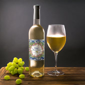 Amalfi Küste Rosa Zitronen Brautparty Weinetikett