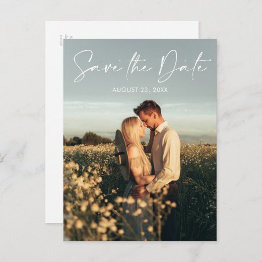 Amalfi-Küste Save the Date Postkarte (Vorne/Hinten)