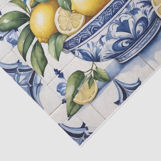 Amalfi Küste Schüssel Zitronen Seidenpapier (Ausschnitt)