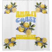 Amalfi Küste Sonnenschein Zitronen Duschvorhang (Vorderseite)
