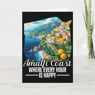 Amalfi-Küste Urlaub Italien Urlaub Glückliche Amal Karte