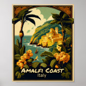 Amalfi Küste Vintag Poster (Vorne)