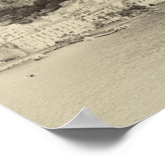 Amalfi Küste Vintag Poster (Ecke)