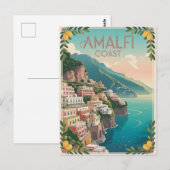 Amalfi Küste Vintag Postkarte (Vorne/Hinten)