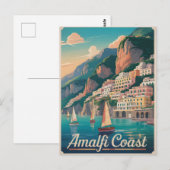 Amalfi Küste Vintag Postkarte (Vorne/Hinten)