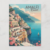 Amalfi Küste Vintag Postkarte (Vorderseite)