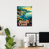 Amalfi-Küste Vintage Poster (Heimbüro)