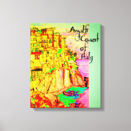 Amalfi Küste von Italien Canvas Print von Künstler Leinwanddruck