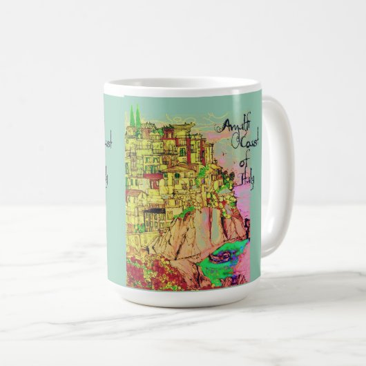 Amalfi-Küste von Italien-Tasse durch Künstler Kaffeetasse (VorderseiteRechts)