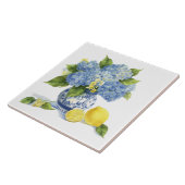 Amalfi Küste Wasserfarbe Mittelmeerlemon Fliese (Seite)