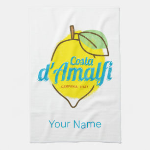 Amalfi-Küste Zitrone Italien Vintage Costa d'Amalf Geschirrtuch